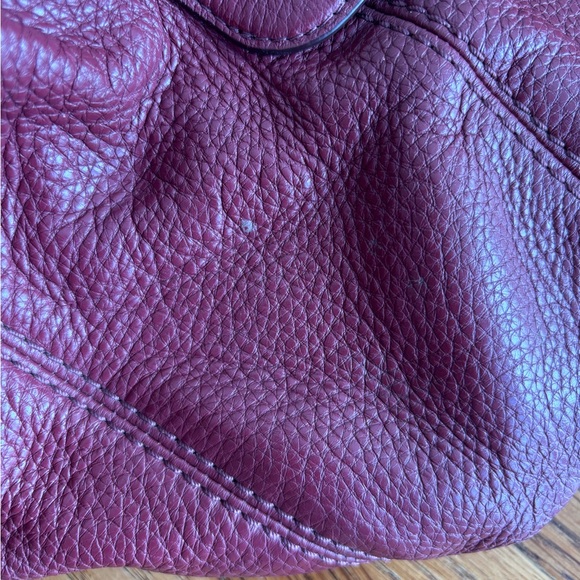 Coach Deep Burgundy Leather Shoulder Bag - Picture 5 of 5